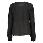 Patrizia Pepe Black Fabric Sweater PA-26489-XS