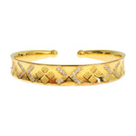 Nialaya Elegant Gold Plated Silver CZ Bracelet Bracelet Nialaya Light Goldenrod
