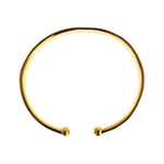 Nialaya Elegant Gold Plated Silver CZ Bracelet Bracelet Nialaya Saddle Brown