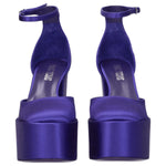 Paris Texas Purple Satin Platforms PA-8547250340105-EU36/US6