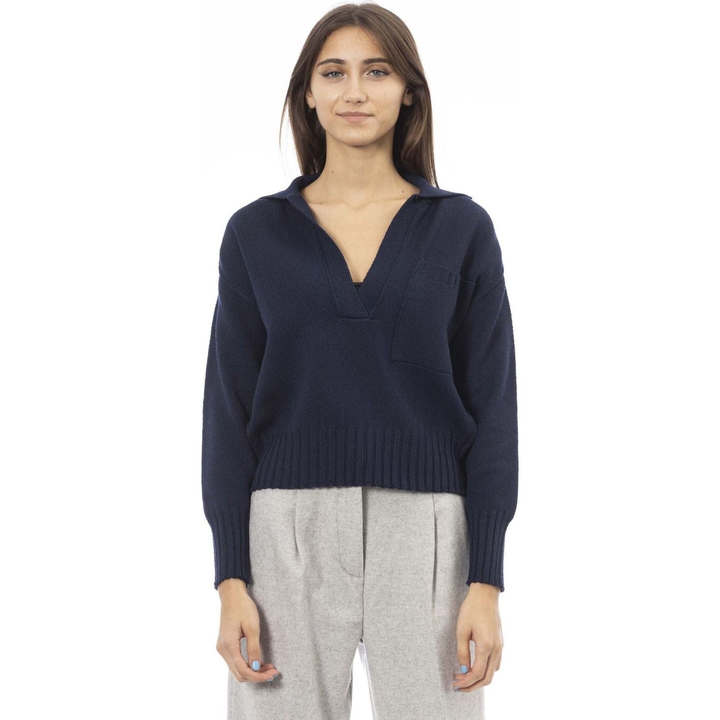 Alpha Studio Sweaters Sweaters Alpha Studio Gray