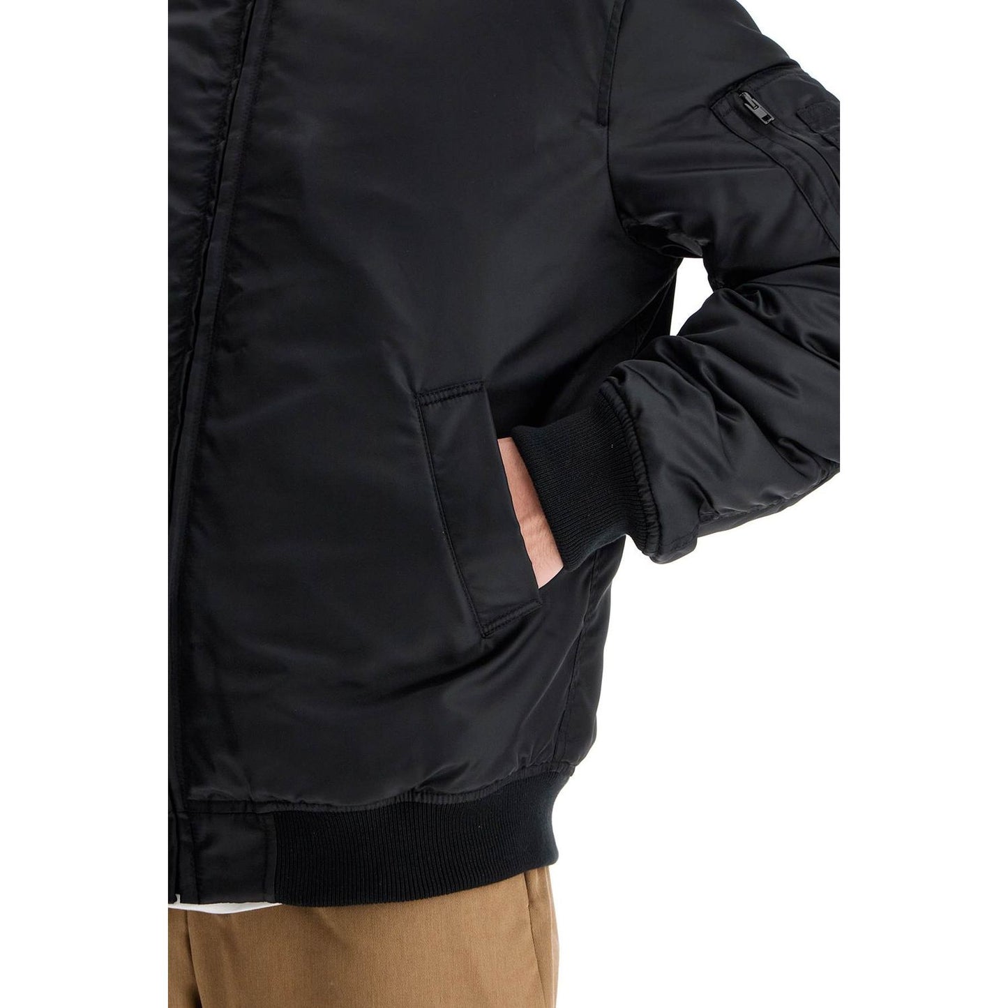 Moschino "bomber jacket with time Jackets Moschino Black