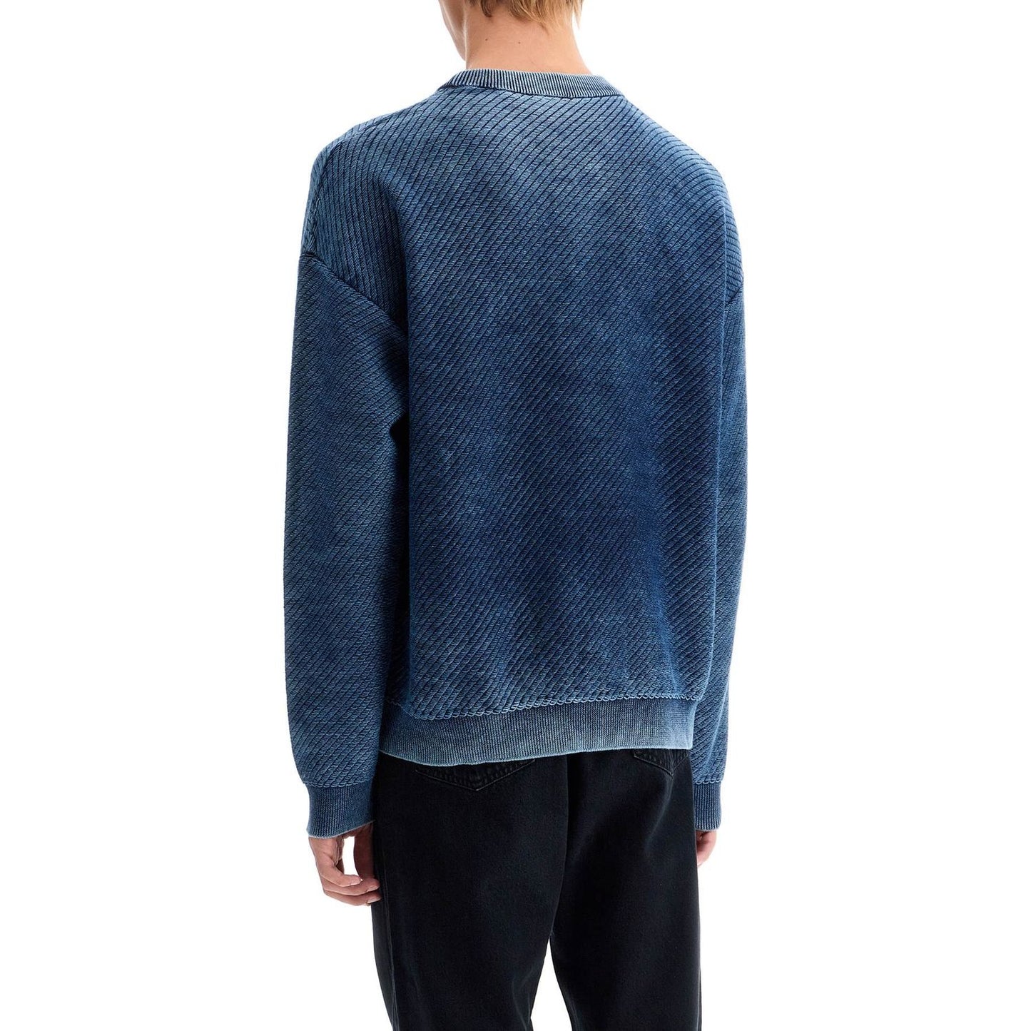Diesel k-klevery pullover with oval Knitwear Diesel Dark Slate Gray
