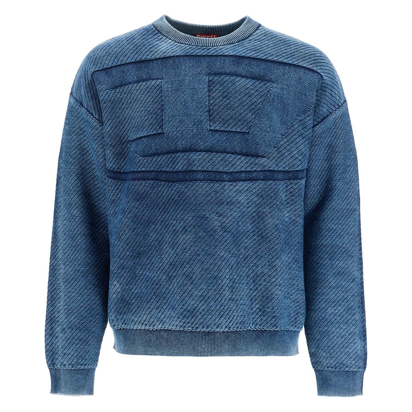 Diesel k-klevery pullover with oval Knitwear Diesel Dark Slate Gray