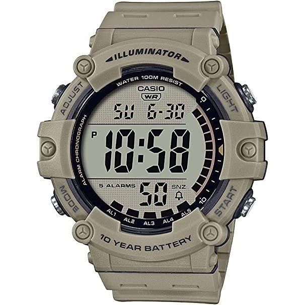 CASIO SPORT Mod. ILLUMINATOR WORLDTIME 10 YEARS BATTERY WATCHES CASIO COLLECTION & VINTAGE Light Slate Gray