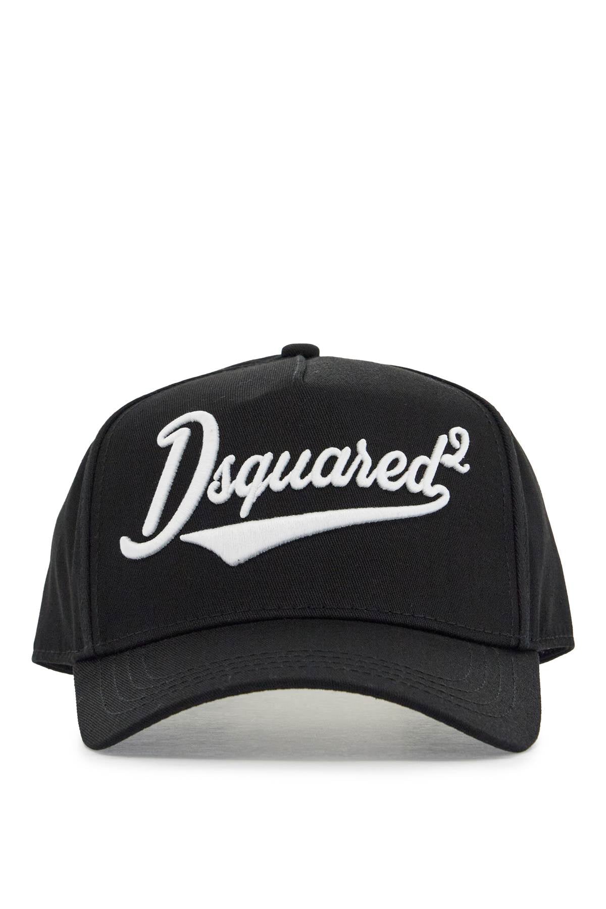 Dsquared2 black adjustable curved brim embroidered baseball cap Scarves Hats & Gloves Dsquared2 Dark Slate Gray