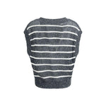 Brunello Cucinelli Brunello Cucinelli Striped Vest BR-MCO558902CAS74-XXL 1728,72470364320,Blue,Brunello Cucinelli,Clothing,New with tags,Sweaters - Women - Clothing,Women,Women - Clothing,XXL