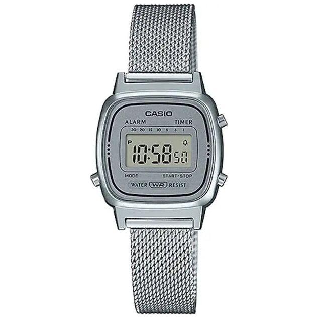 CASIO VINTAGE GENT SILVER MESH WATCHES CASIO Dark Gray