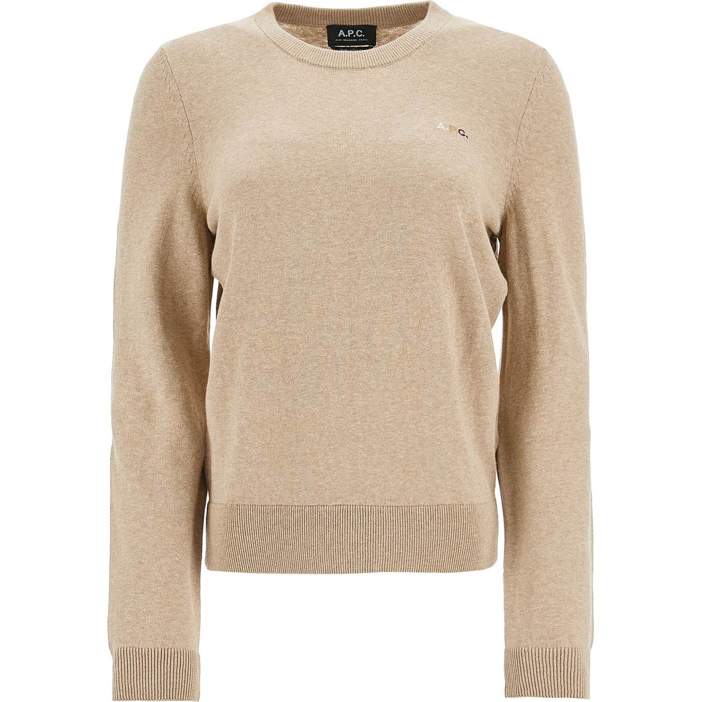 A.P.C. cotton therese pullover Knitwear A.P.C. Tan