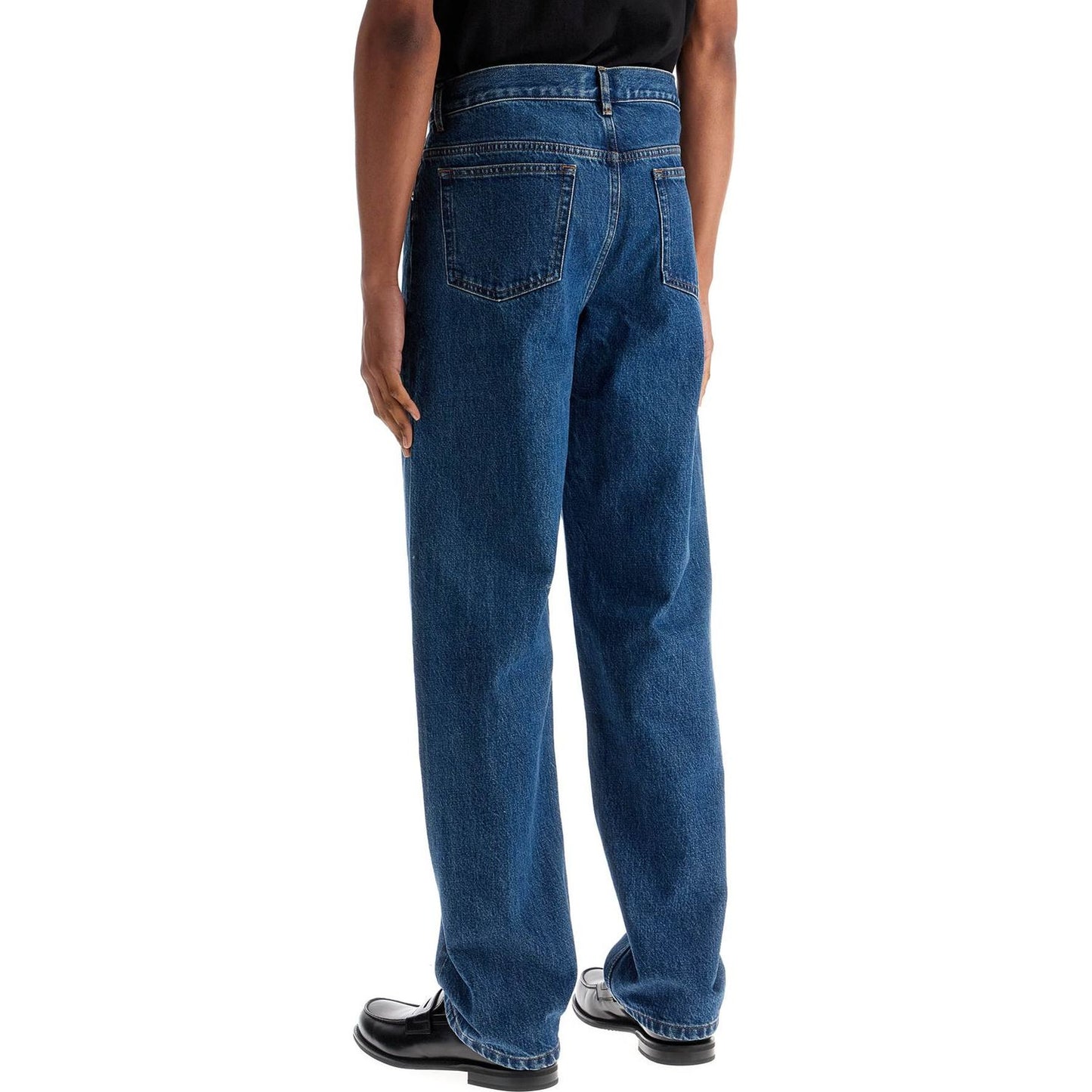 A.P.C. organic cotton indigo blue wide leg jeans Jeans A.P.C. Dark Slate Gray