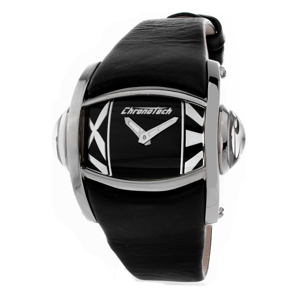 Chronotech Chronotech Black Leather Watch CHCT7681M02AC 1728,Black,Chronotech,New with tags,Watches for Women - Watches,Women