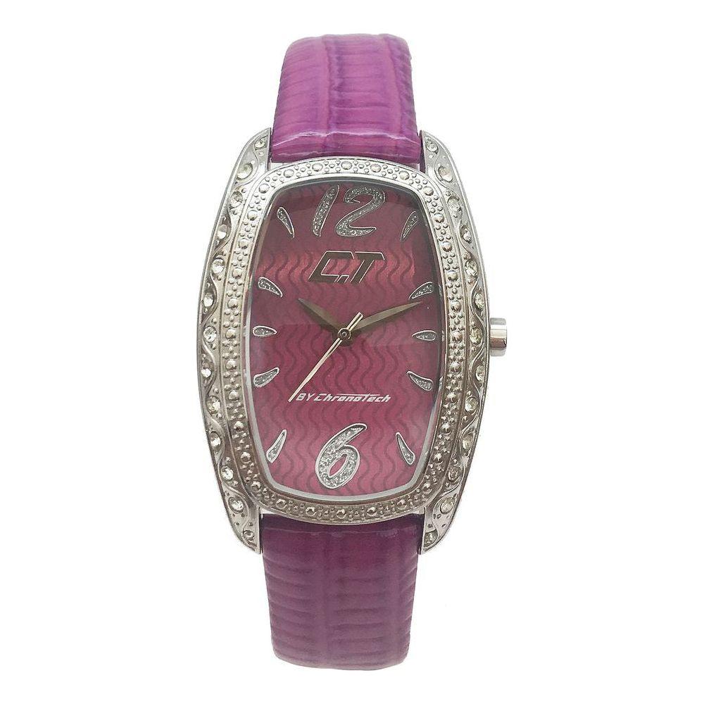 Chronotech Chronotech Purple Leather Watch CHCC7121LS08AC 1728,67434610848,Chronotech,New with tags,Purple,Watches for Women - Watches,Women