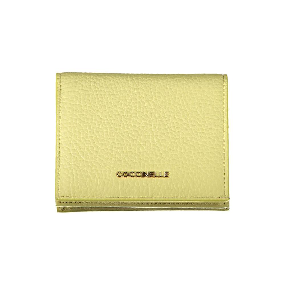 Coccinelle Coccinelle Yellow Leather Wallet CO-29258 1728,67403481248,Coccinelle,New with tags,Wallets - Women - Bags,Women,Yellow