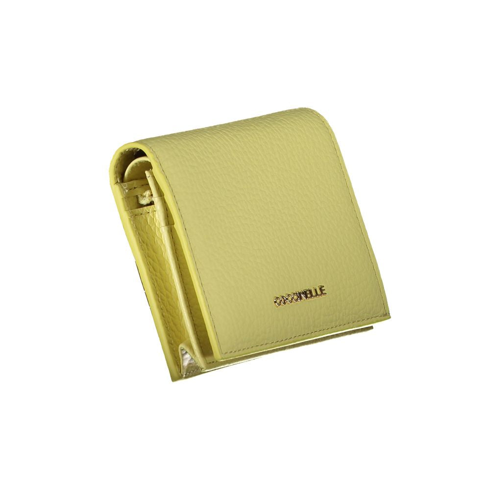 Coccinelle Coccinelle Yellow Leather Wallet CO-29258 1728,67403481248,Coccinelle,New with tags,Wallets - Women - Bags,Women,Yellow