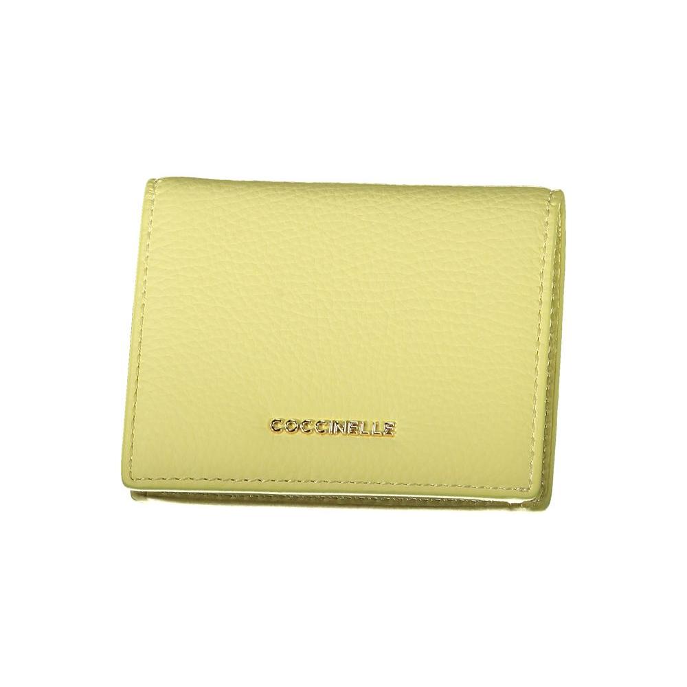 Coccinelle Coccinelle Yellow Leather Wallet CO-29312 1728,67403481248,Coccinelle,New with tags,Wallets - Women - Bags,Women,Yellow