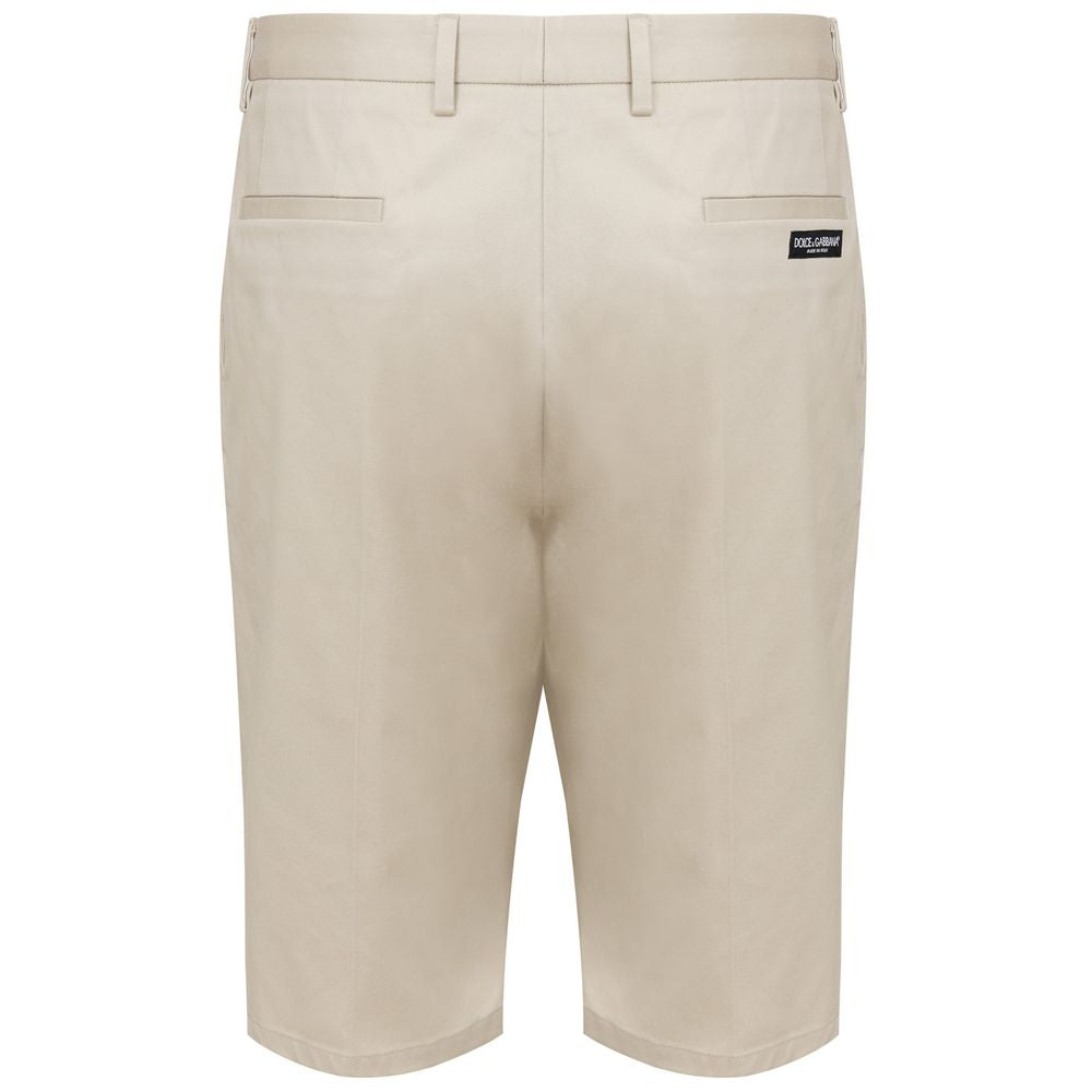Dolce & Gabbana Dolce & Gabbana Beige Cotton Short DO-8799672-IT54 | XXL 1728,67397976224,Beige,Clothing,Dolce & Gabbana,IT54 | XXL,Men,Men - Clothing,New with tags,Shorts - Men - Clothing