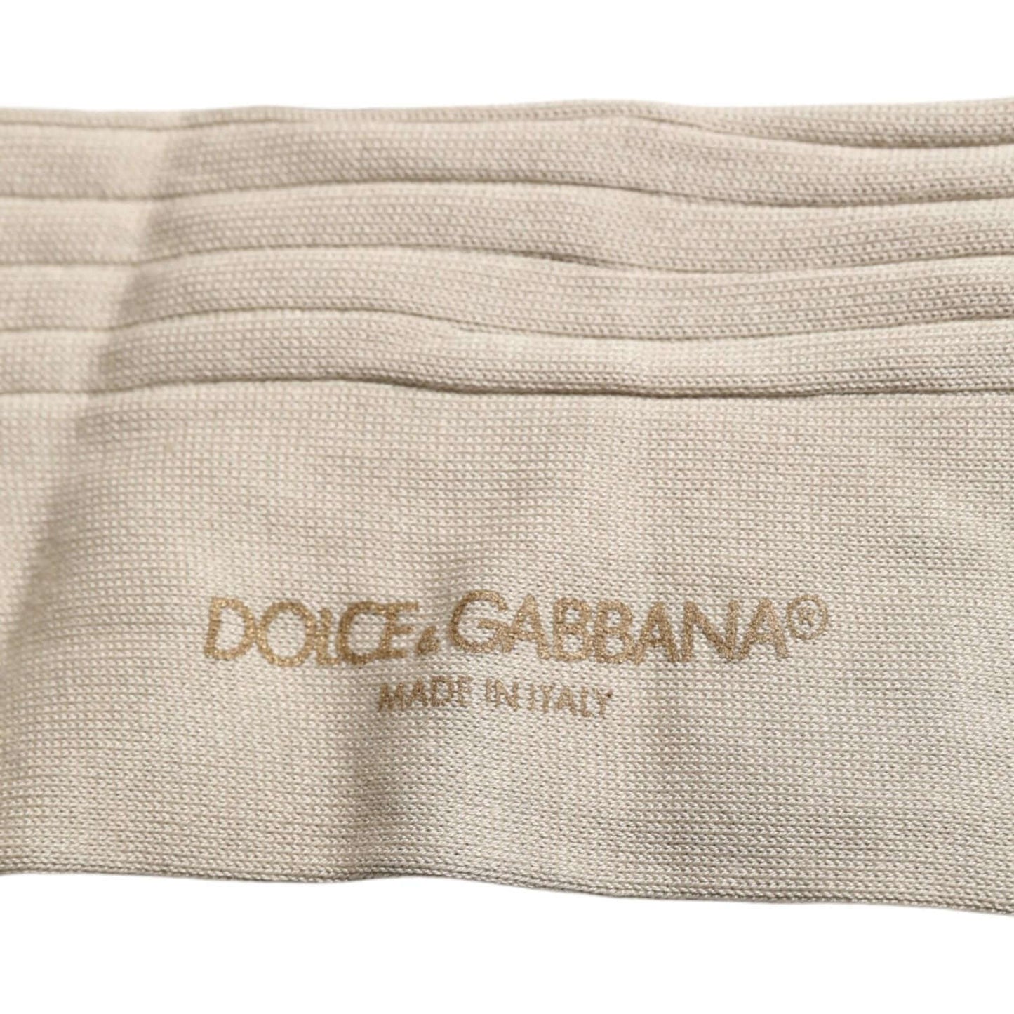 Dolce & Gabbana Dolce & Gabbana Beige Cotton Stretch Logo Mid Calf Socks SCS2233-L 1728,67345645728,Beige,Dolce & Gabbana,L,Material: Cotton Blend,New with tags,Socks - Men - Accessories,Unisex