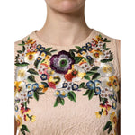 Dolce & Gabbana Dolce & Gabbana Beige Floral Embroidery Sleeveless Tank Top TSH90439-38 1728,67345645728,Beige,Dolce & Gabbana,IT38 | XS,IT44 | L,IT46|XL,Material: 91% Cotton 9% Nylon,New with tags,Tops & T-Shirts - Women - Clothing,Women