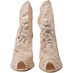 Dolce & Gabbana Dolce & Gabbana Beige Stretch Taormina Lace Boots Shoes LA10755-40 1728,67345645728,Beige,Boots - Women - Shoes,Dolce & Gabbana,EU40/US9.5,Material: 47% Nylon 33% Viscose 19% Elastane 1% Silk,New with tags,Women