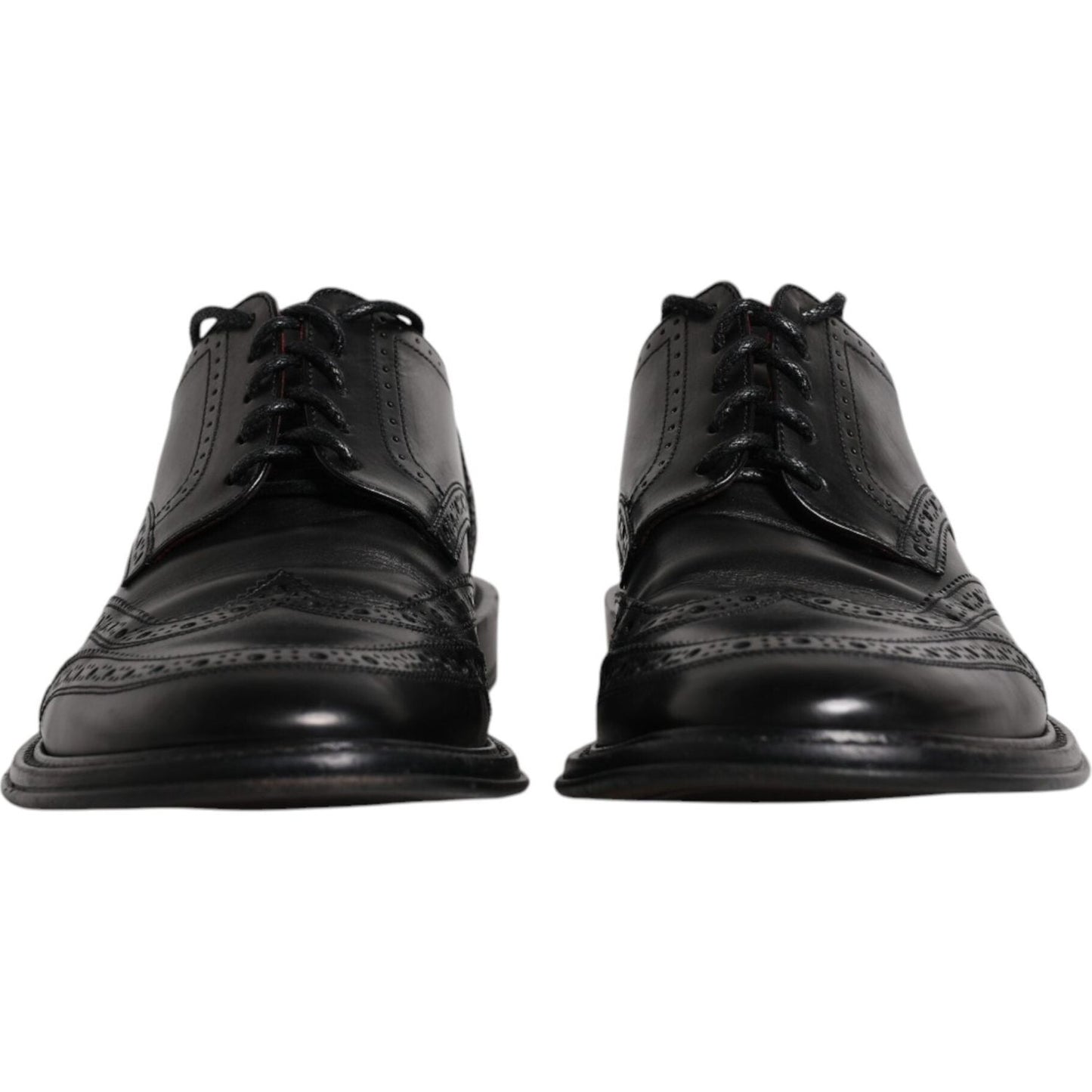 Dolce & Gabbana Dolce & Gabbana Black Leather Derby Wingtip Formal Shoes MV6500-41 1728,67345645728,Black,Dolce & Gabbana,EU41/US8,Formal - Men - Shoes,Material: 100% Calfskin Leather,Men,Preowned / Defect