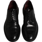 Dolce & Gabbana Dolce & Gabbana Black Leather Derby Wingtip Formal Shoes MV6500-41 1728,67345645728,Black,Dolce & Gabbana,EU41/US8,Formal - Men - Shoes,Material: 100% Calfskin Leather,Men,Preowned / Defect