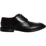 Dolce & Gabbana Dolce & Gabbana Black Leather Derby Wingtip Formal Shoes MV6500-41 1728,67345645728,Black,Dolce & Gabbana,EU41/US8,Formal - Men - Shoes,Material: 100% Calfskin Leather,Men,Preowned / Defect