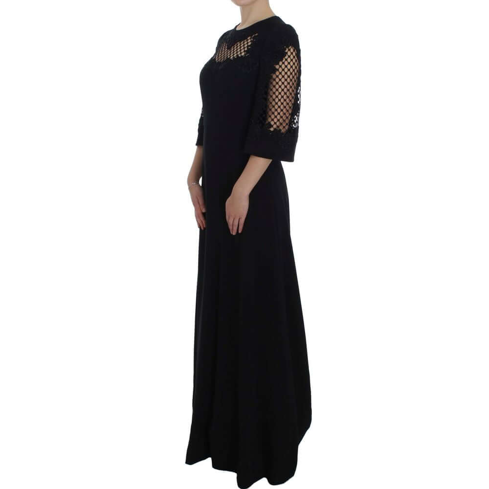 Dolce & Gabbana-Dolce & Gabbana Black Wool Dress-1728,38,67400106144,Black,Clothing,Dolce & Gabbana,Dresses - Women - Clothing,New with tags,Women,Women - Clothing-DO&-1065-38