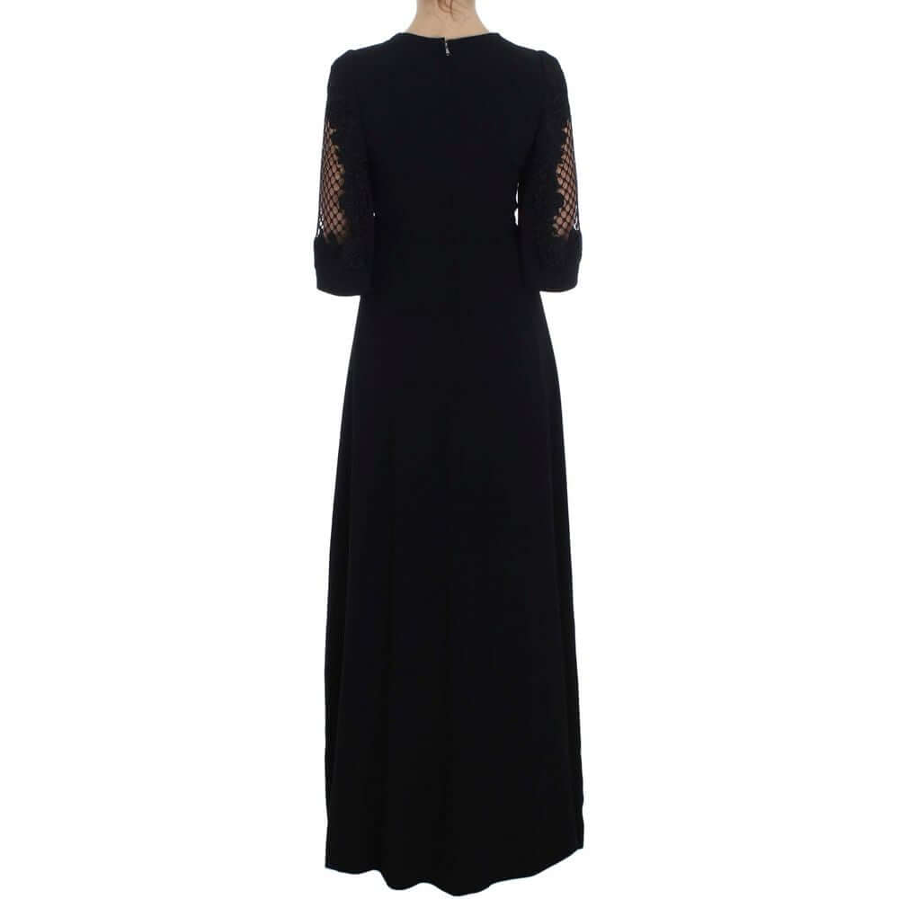 Dolce & Gabbana-Dolce & Gabbana Black Wool Dress-1728,38,67400106144,Black,Clothing,Dolce & Gabbana,Dresses - Women - Clothing,New with tags,Women,Women - Clothing-DO&-1065-38