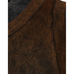 Dolce & Gabbana Dolce & Gabbana Brown Cotton Round Neck Sleeveless T-shirt TSH87482-52 1728,67345645728,Brown,Dolce & Gabbana,IT52 | XL,Material: 100% Cotton,Men,New with tags,T-Shirts - Men - Clothing