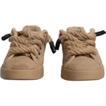 Dolce & Gabbana Dolce & Gabbana Brown Jute Fabric Low Top Men Sneakers Shoes MV6384-41 1728,67345645728,Brown,Dolce & Gabbana,EU41/US8,Material: 100% Jute,Men,Preowned / Defect,Sneakers - Men - Shoes