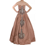 Dolce & Gabbana Dolce & Gabbana Crystal Pink Silk Chandelier Ball Gown Dress DR1667 100% Silk,1728,67345645728,Dolce & Gabbana,Dresses - Women - Clothing,IT42|M,Pink,Preowned / Defect,Women