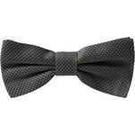 Dolce & Gabbana Gray Silk Patterned Adjustable Neck Men Bow Tie Dolce & Gabbana Dark Slate Gray