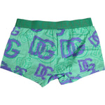 Dolce & Gabbana Dolce & Gabbana Green Cotton DG Logo Printed Boxer Underwear BIK1254-4 1728,67345645728,Dolce & Gabbana,Green,IT4 | S,Material: 93% Cotton 7% Elastane,Men,New with tags,Underwear - Men - Clothing
