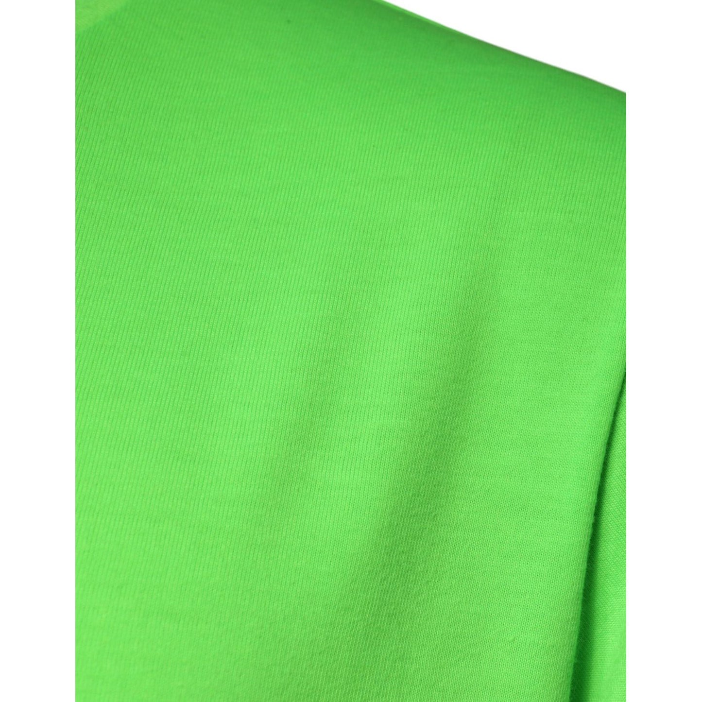 Dolce & Gabbana Dolce & Gabbana Green Logo Round Neck Short Sleeves T-shirt TSH86922-48 1728,67345645728,Dolce & Gabbana,Green,IT48 | M,Material: 100% Polyester,Men,New with tags,T-Shirts - Men - Clothing