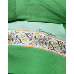 Dolce & Gabbana Dolce & Gabbana Green Silk Granita Al Limone Long Sleeves Sweater TSH86569-40 1728,67345645728,Dolce & Gabbana,Green,IT40|S,Material: 100% Silk,Preowned / Defect,Sweaters - Women - Clothing,Women