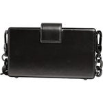 Dolce & Gabbana Metallic Gray DG BOX Leather Shoulder Chain Strap Bag Dolce & Gabbana Black