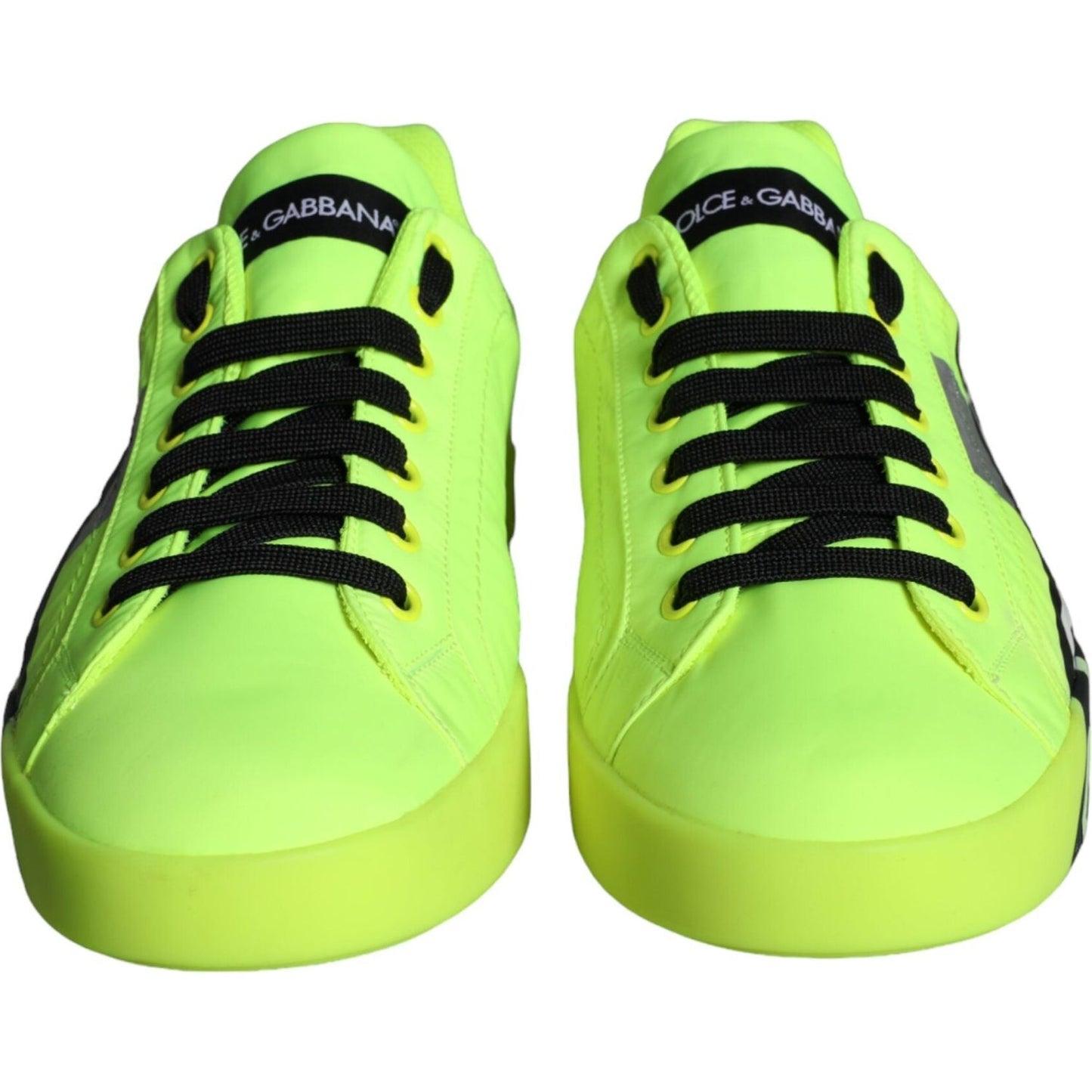 Dolce & Gabbana Dolce & Gabbana Neon Green Logo Tape Low Top Sneakers Shoes MV5830-40 1728,67345645728,Dolce & Gabbana,EU40/US7,Green,Material: 64% Polyester 36% Calf Leather,Men,New with tags,Sneakers - Men - Shoes