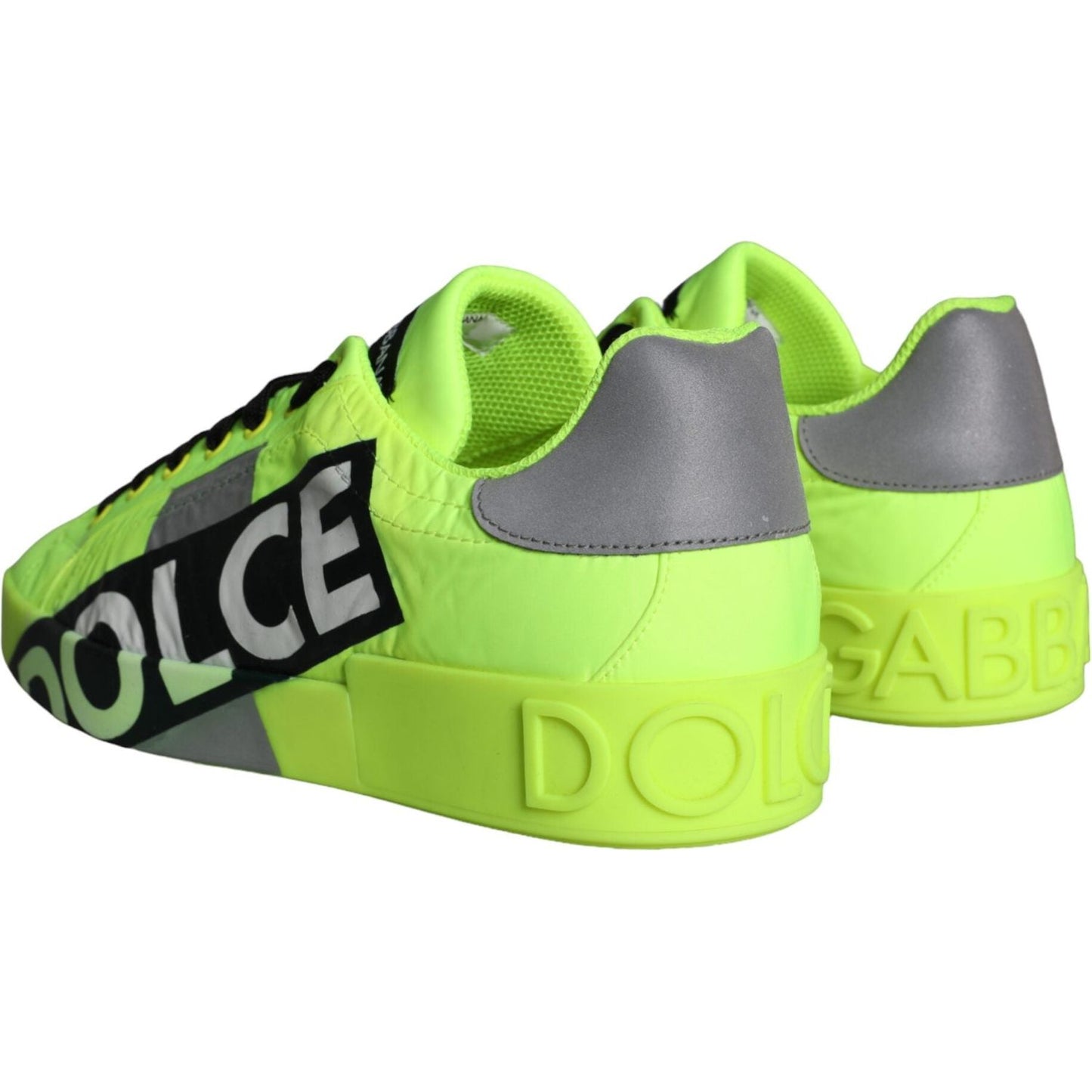 Dolce & Gabbana Dolce & Gabbana Neon Green Logo Tape Low Top Sneakers Shoes MV5830-40 1728,67345645728,Dolce & Gabbana,EU40/US7,Green,Material: 64% Polyester 36% Calf Leather,Men,New with tags,Sneakers - Men - Shoes