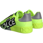 Dolce & Gabbana Dolce & Gabbana Neon Green Logo Tape Low Top Sneakers Shoes MV5830-40 1728,67345645728,Dolce & Gabbana,EU40/US7,Green,Material: 64% Polyester 36% Calf Leather,Men,New with tags,Sneakers - Men - Shoes