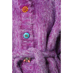 Dolce & Gabbana Dolce & Gabbana Purple Button Embellished Trench Coat Jacket JKT41448-36 1728,67345645728,Dolce & Gabbana,IT36|XXS,IT38 | XS,IT40|S,IT42|M,IT44 | L,Jackets & Coats - Women - Clothing,Material: 26% Wool 25% Mohair 25% Polyester Film Fiber 1