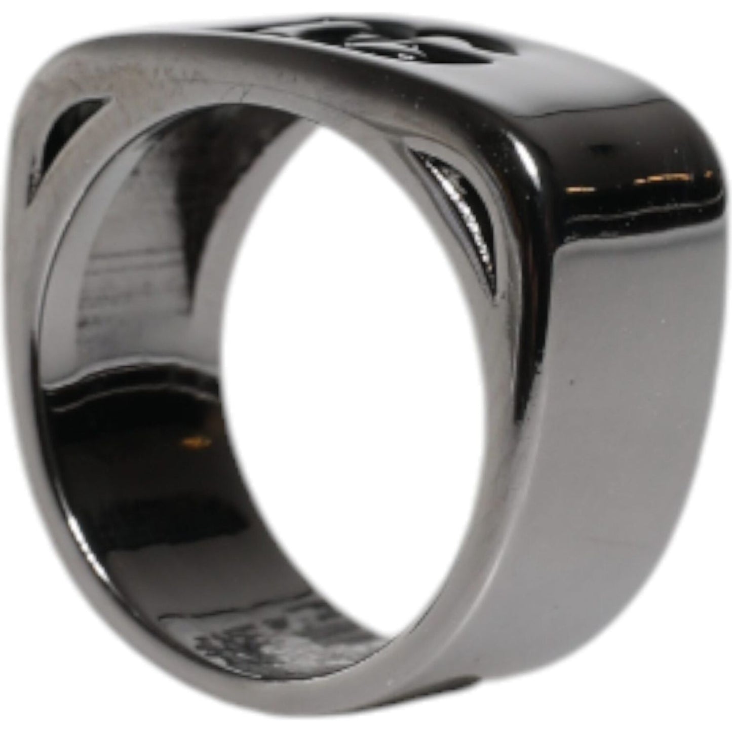 Dolce & Gabbana Dolce & Gabbana Silver Tone Brass Anello DG Logo Ring SMY10559-62 1728,67345645728,Dolce & Gabbana,EU62 | US10.5,Material: 100% Brass,Men,New with tags,Rings - Men - Jewelry,Silver
