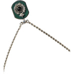 Dolce & Gabbana Sterling Silver 925 Chain Bar Gem Pendant Logo Necklace Necklace Dolce & Gabbana Dark Slate Gray