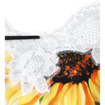 Dolce & Gabbana White Silk Sunflower Lace Sleeveless Tank Top Dolce & Gabbana Antique White