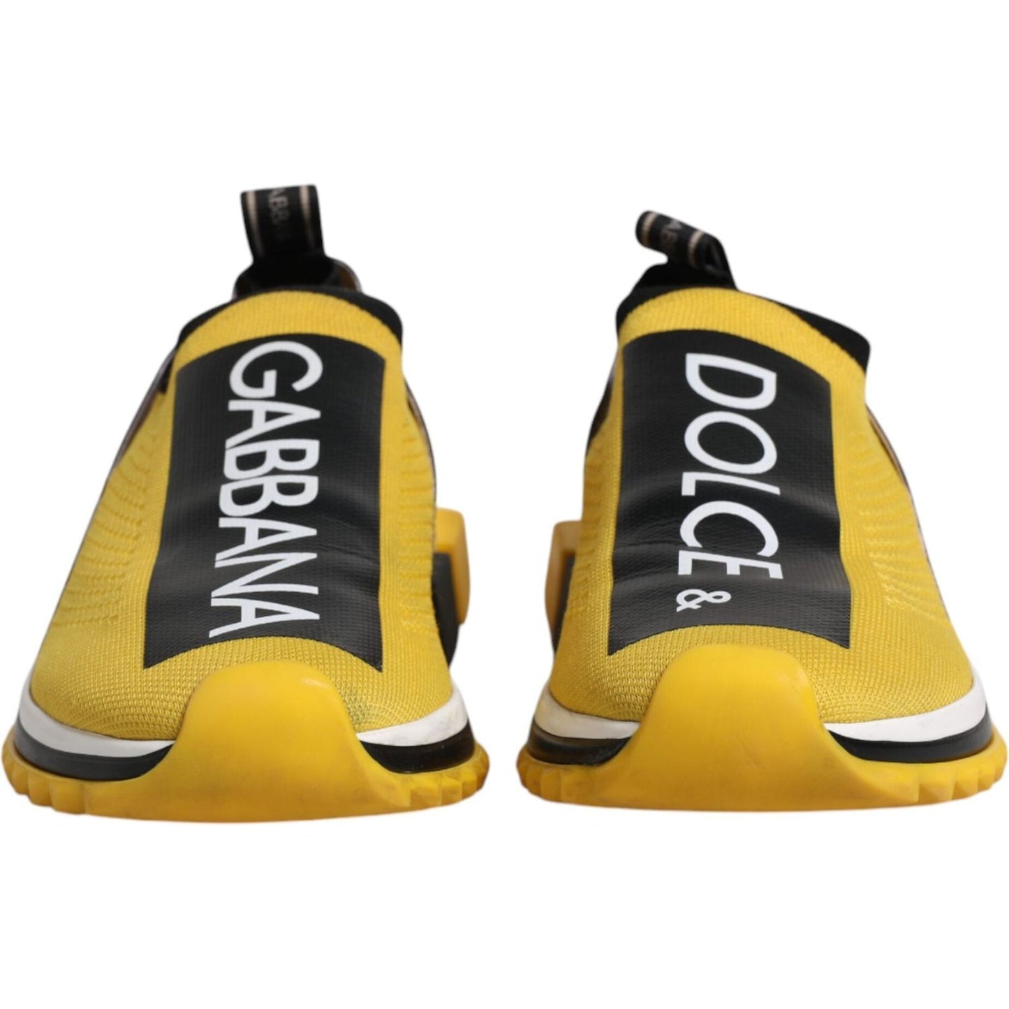 Dolce & Gabbana Dolce & Gabbana Yellow Black Slip On Sorrento Sneaker Shoes MV6627-40.5 1728,67345645728,Dolce & Gabbana,EU40.5/US7.5,Material: 65% Polyester 15% Viscose 10% Nylon 10% Elastane,Men,Men - Shoes,New with tags,Shoes,Sneakers - Men - Shoes,Yel