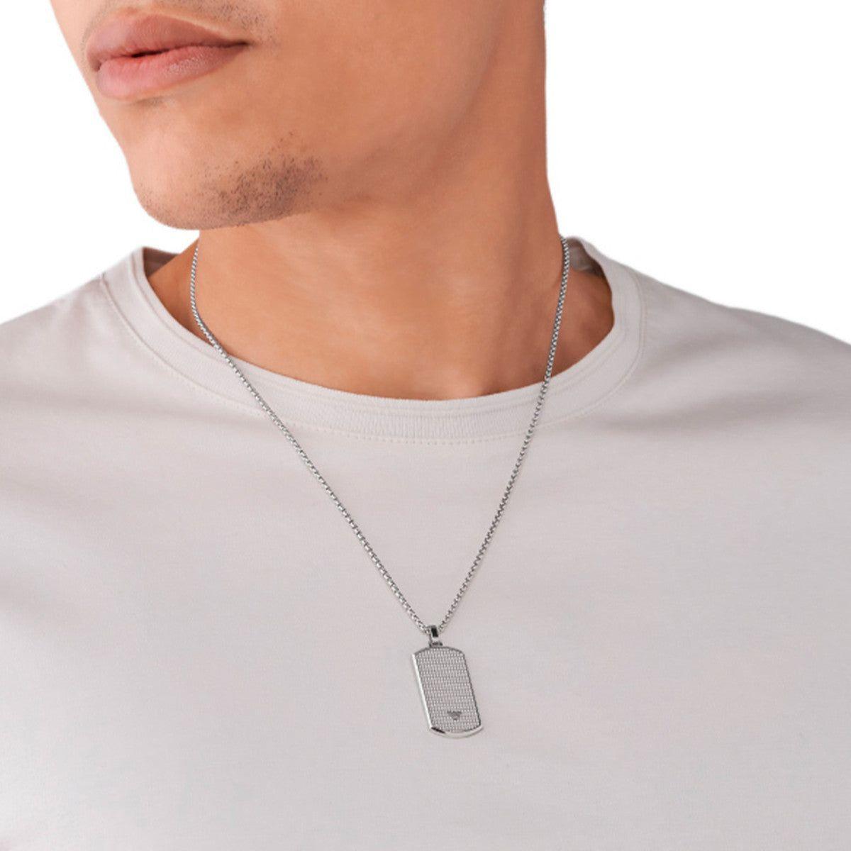 EMPORIO ARMANI Mod. EGS2986040 Necklace EMPORIO ARMANI JEWELS Gray