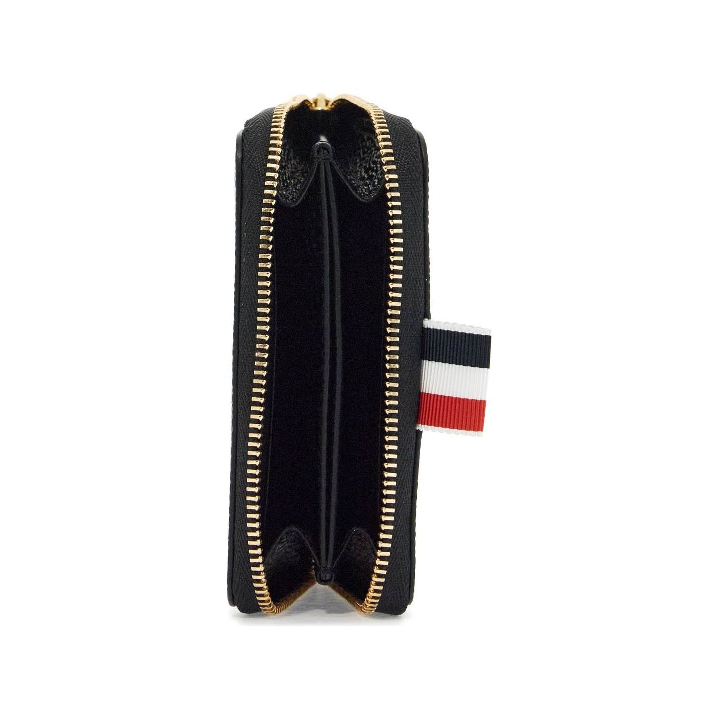 Thom Browne portafoglio slim con zip circonferenziale nero