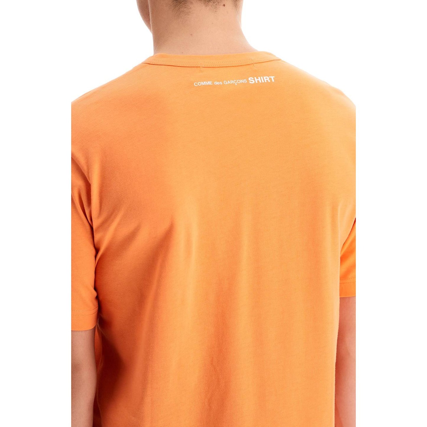 Comme Des Garcons Shirt cotton crewneck t-shirt Topwear Comme Des Garcons Shirt Sandy Brown