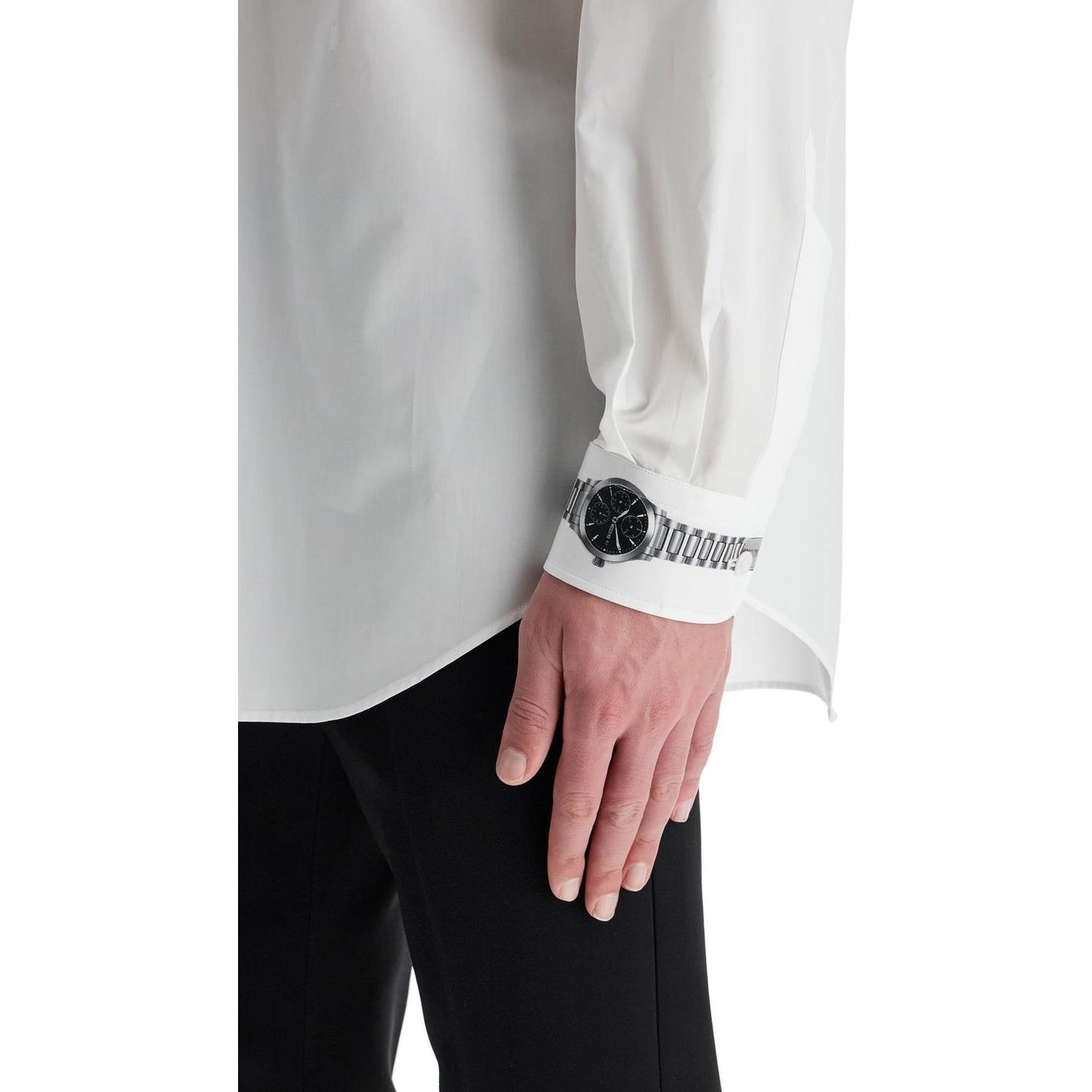 Moschino printed cuff shirt with unique Shirts Moschino Gray