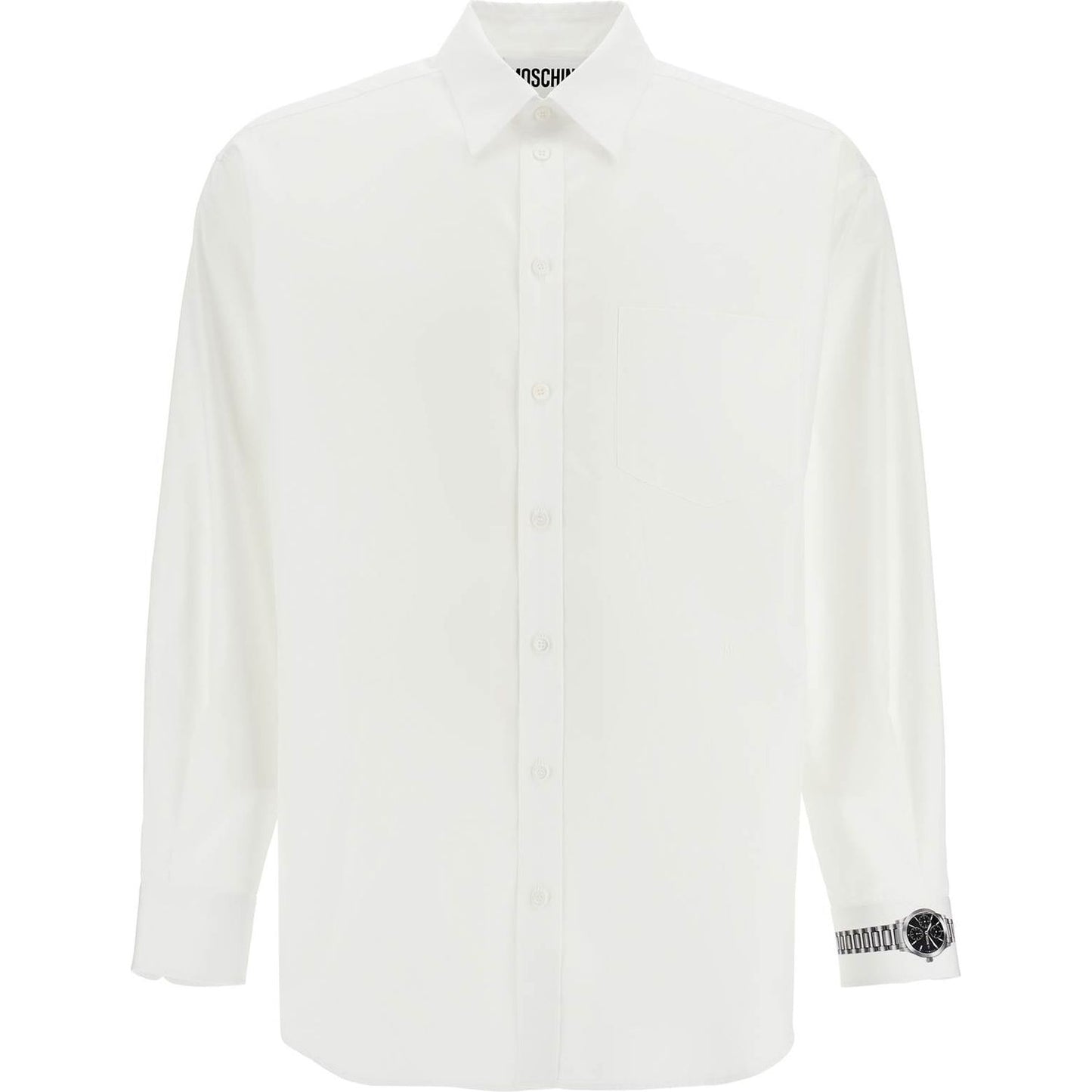 Moschino printed cuff shirt with unique Shirts Moschino Beige