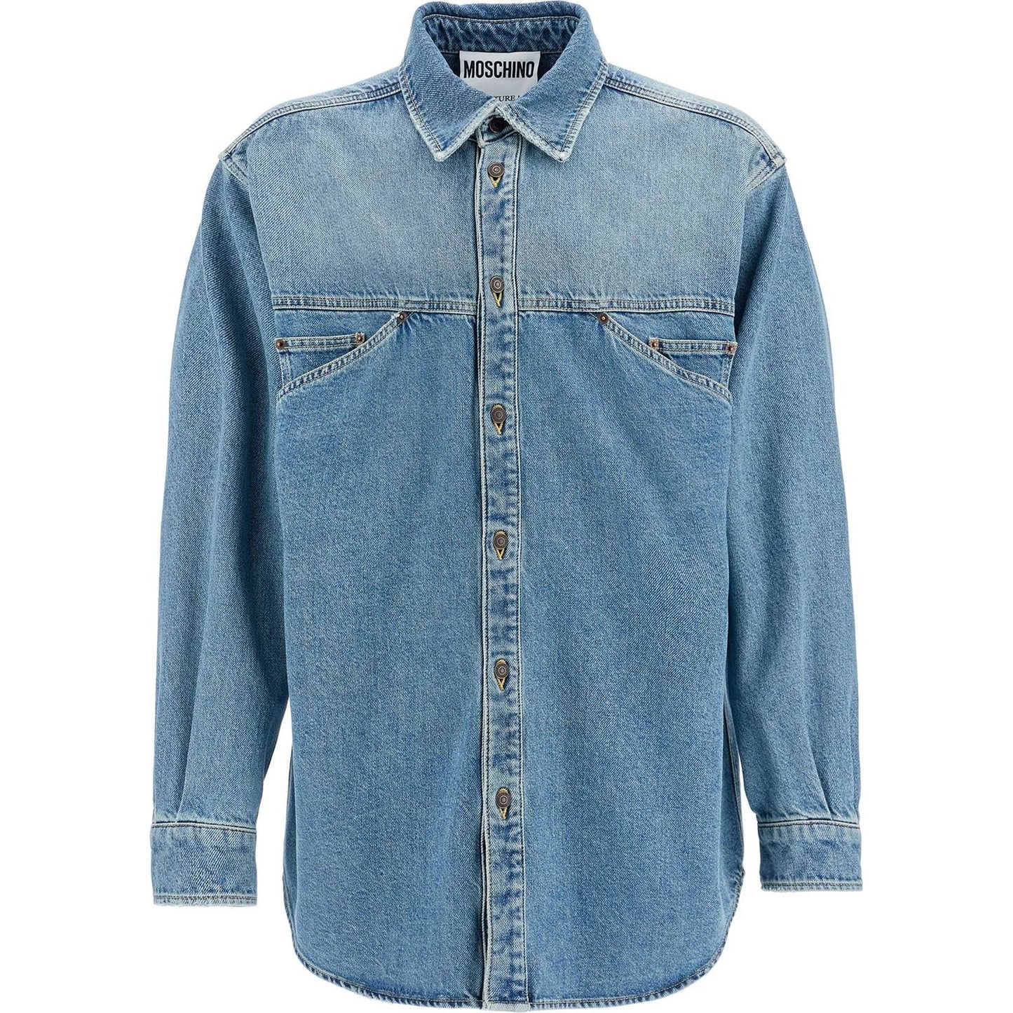 Moschino denim shirt with pockets Shirts Moschino Slate Gray